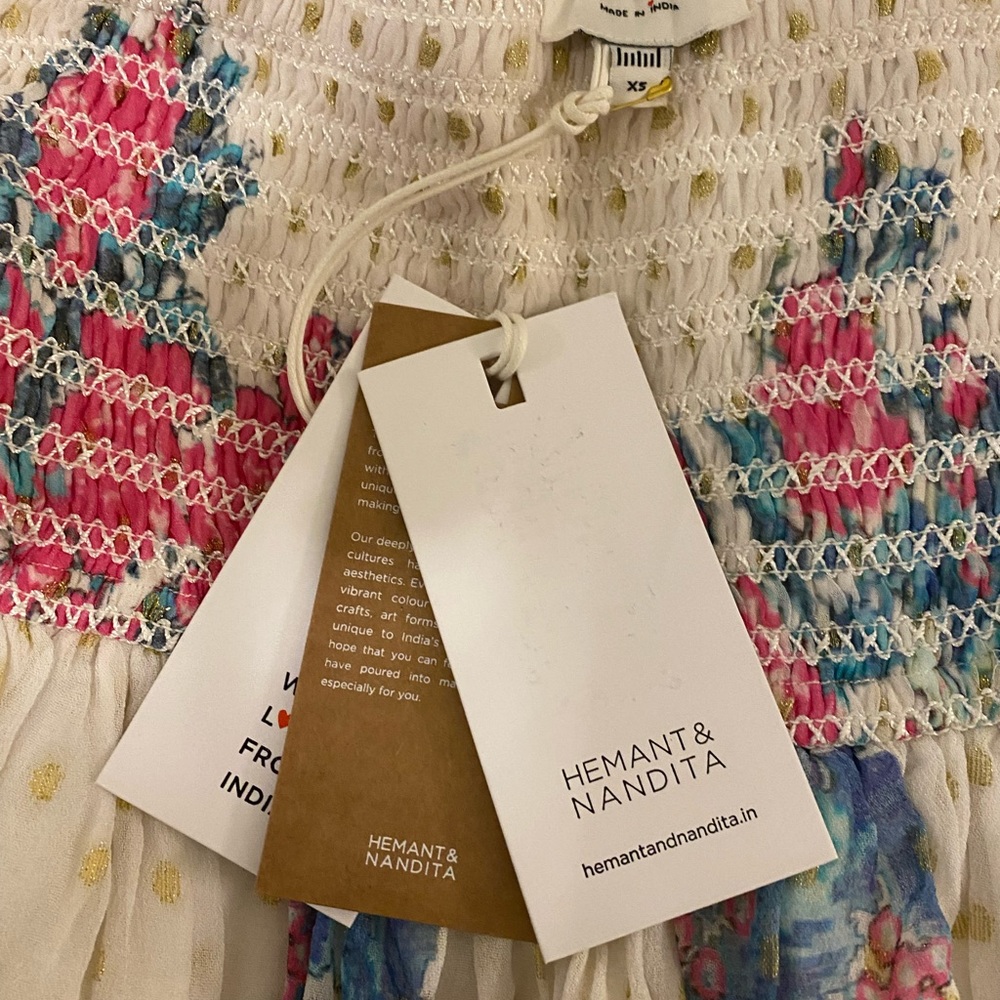 NWT Hemant & Nadita skirt